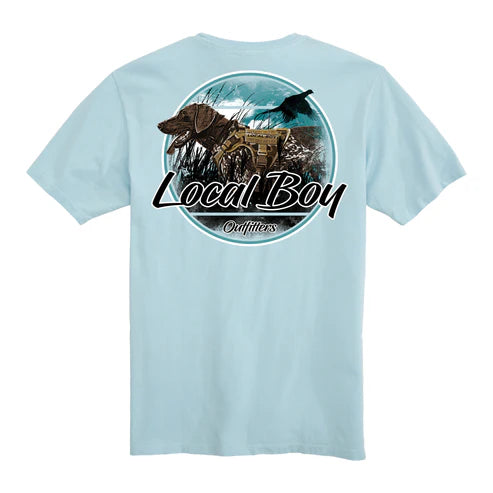Local Boy Youth "GSP Flush" T-Shirt - Chambray - L0000123CBY