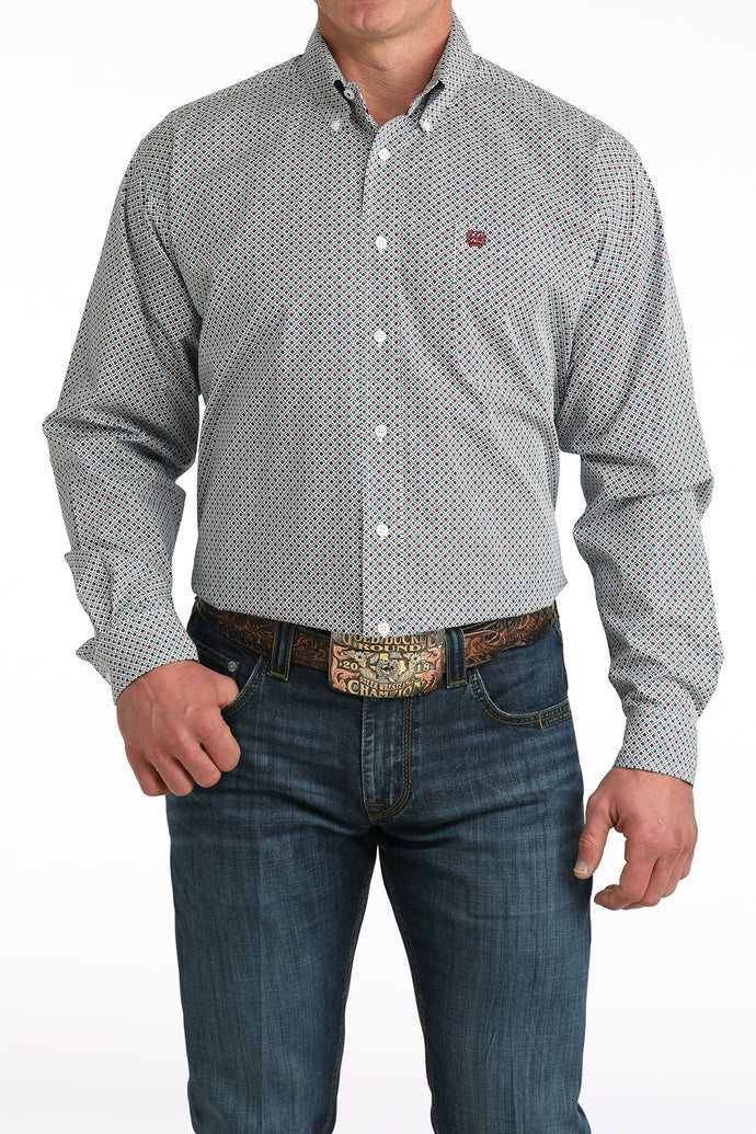 Cinch Men's Patterned Long Sleeve Shirt  - MTW1106050