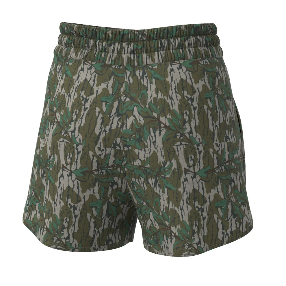 Local Girl High Waisted Volley Shorts - Green Leaf - L5160000-GNL