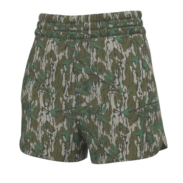 Local Girl High Waisted Volley Shorts - Green Leaf - L5160000-GNL