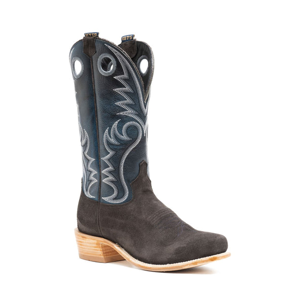 Hyer Mens McCune Charcoal Roughout Boot-HM12031