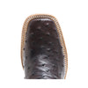 Hyer Ladies Harper Broad Square Toe Blackberry Full Quill Ostrich Boot-HW41026