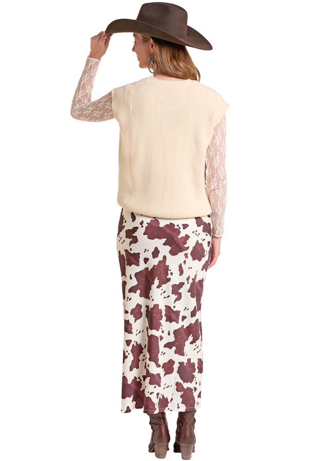 Rock & Roll Ladies Embroidered Turtleneck Top- BW38T09351
