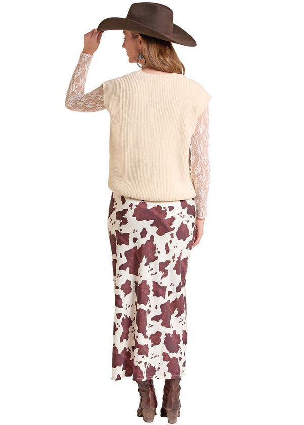 Rock & Roll Ladies Embroidered Turtleneck Top- BW38T09351