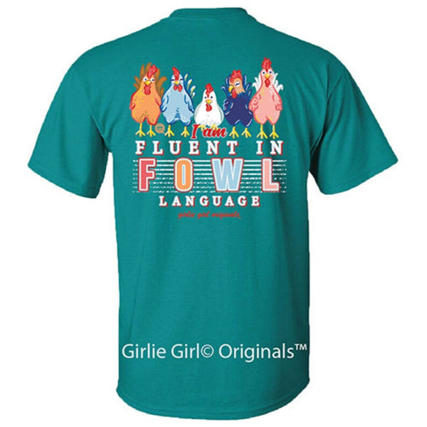 Girlie Girl Orginals Fowl Language Dome Short Sleeve T-Shirt 2636 Jade