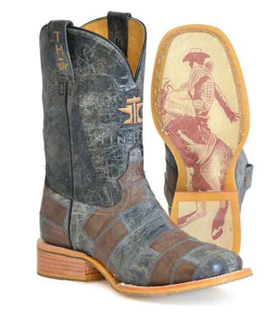 Tin Haul Men's Bricks & Stones with Ride 'Em Cowboy Sole 14-020-0077-0504