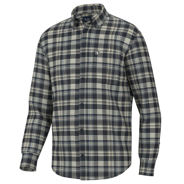 Local Boy Outfitters Navy/blue/Tan Zeigler Stretch Flannel - L1500055-NVYT