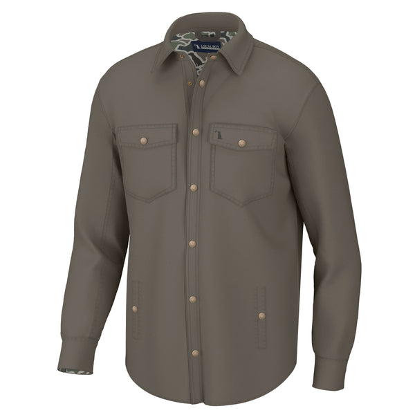 Local Boy Outfitters Sportsman's Shacket - Mud Dog & Moon - L1300014-MUDM