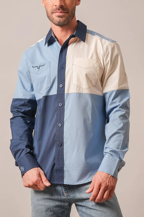 Kimes Ranch Men's Block Party Button Down MDS0000047-BL062