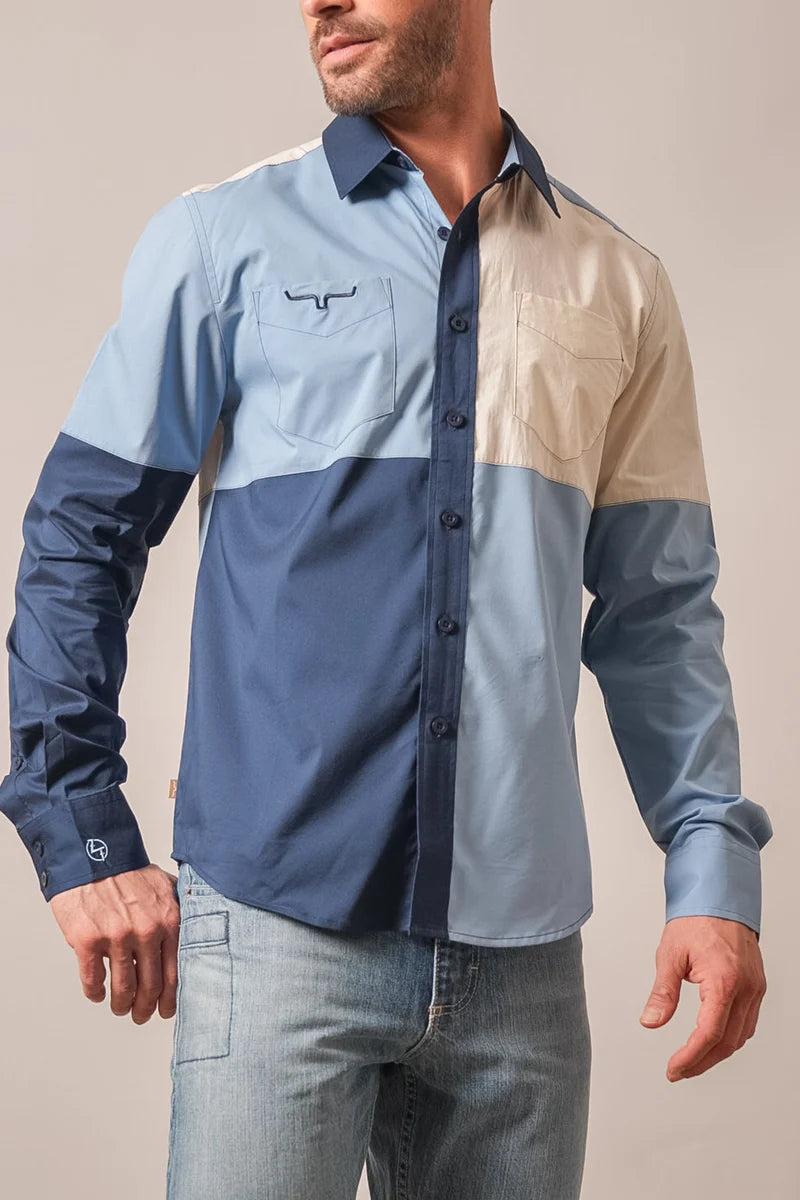 Kimes Ranch Men's Block Party Button Down MDS0000047-BL062