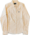 Kimes Ranch Ladies Tucco Mini Check Shirt - Peach