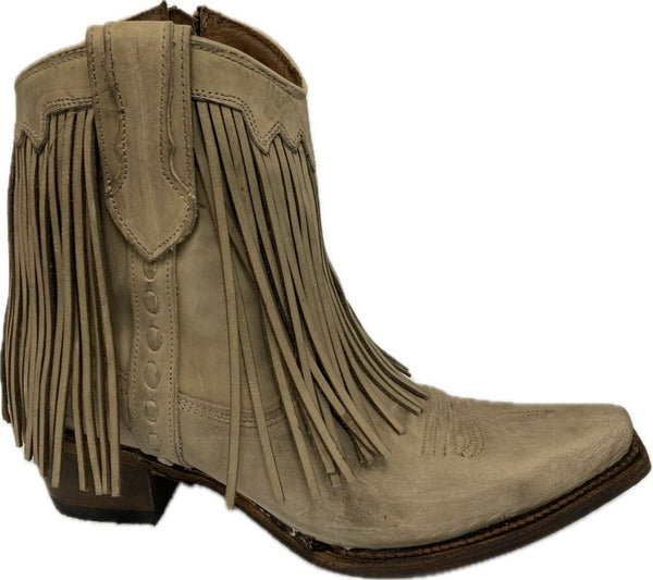Circle G Ladies Sand Fringes Ankle Boot L6071