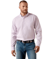 Ariat Men's Wrinkle Free Solid Pinpoint Oxford Classic Fit Shirt - 10071536