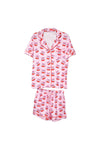 Katy Did Light Pink Cherry Bow Repeat Two Piece PJ Short Set-KDC-LWSET-28_LPK