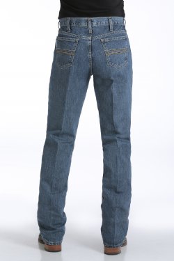 Cinch Mens Slim Fit Silver Label Medium Stonewash Jeans-MB98034001