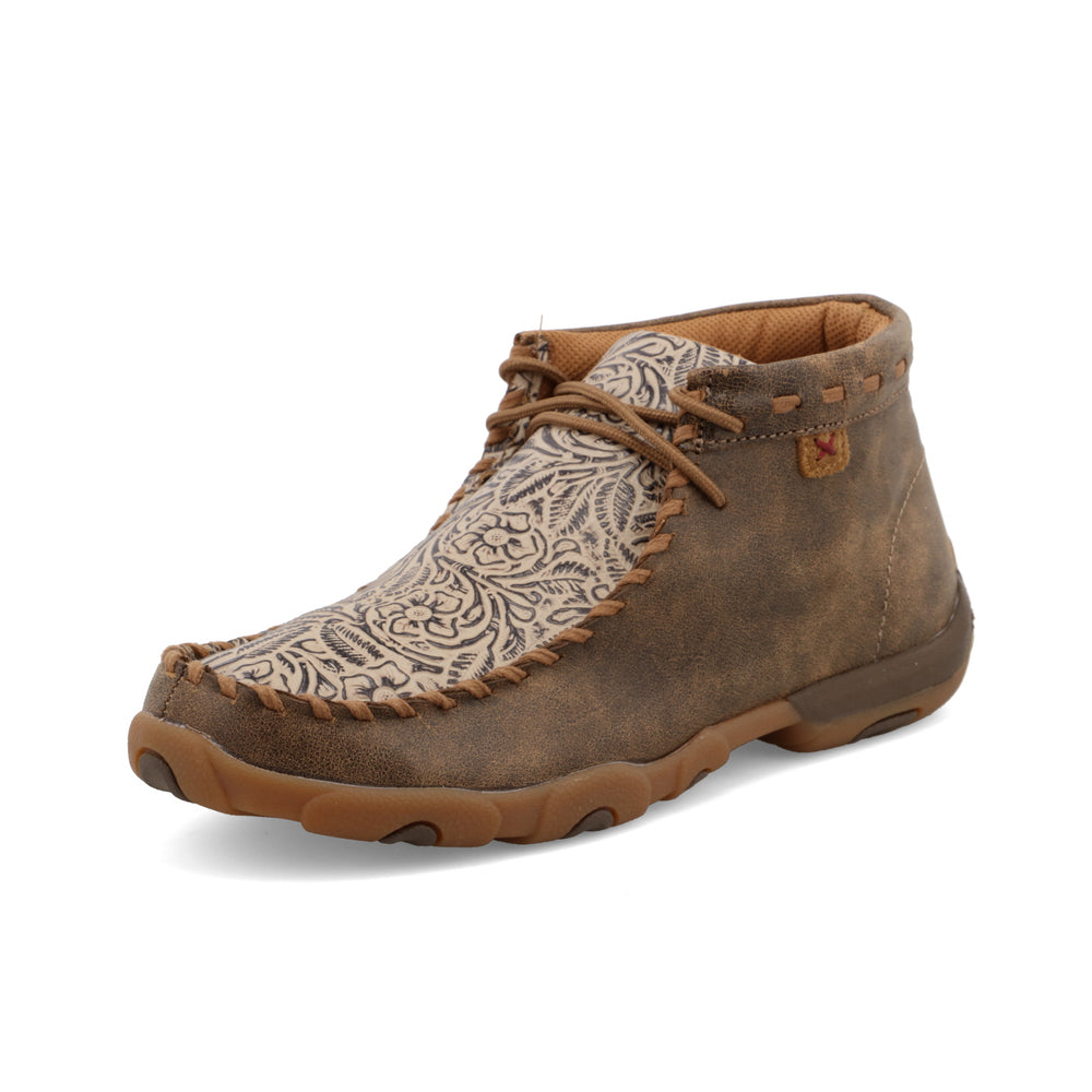 Twisted X Ladies Chukka Driving Moc Bomber and Nude Print-WDM0080