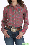 Cinch Ladies Long Sleeve ArenaFlex - Pink - MSW9163029