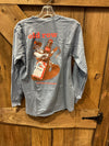 Old row BDTBAB Wrangler Long Sleeve Pocket Tee Blue Jean - WROW2998