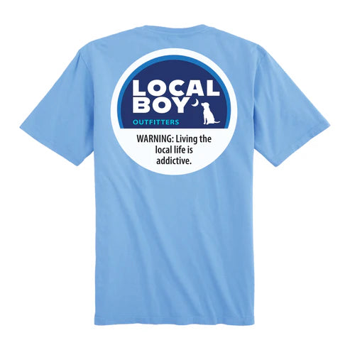 Local Boy Outfitters "Peppermint" T-Shirt - Washed Denim - L1000571WDM