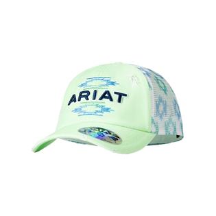 Ariat Womens Baseball Cap with Pony Flo in Neon Green A300085128