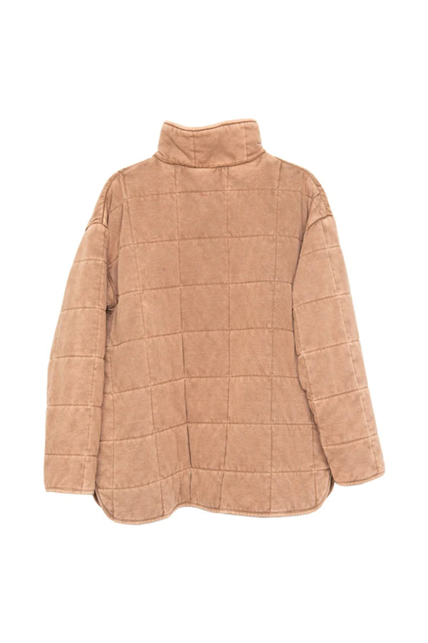 KatyDid Ladies Brown Quilted Jacket - KDC-JKT-18_BRN