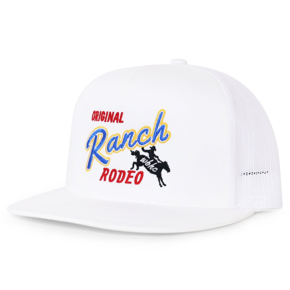 Whiskey Bent Hat Co Ranch Rodeo Trucker - White - RNCHRO-WT