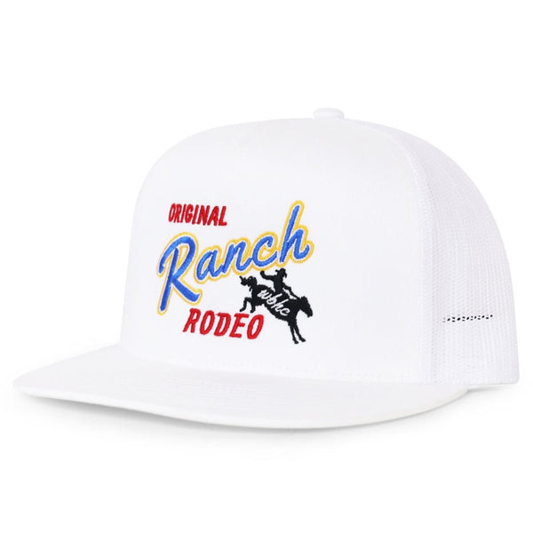 Whiskey Bent Hat Co Ranch Rodeo Trucker - White - RNCHRO-WT