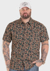 Rock & Roll Men's Tan Koe X Tek Shirt - BMN3S09640