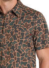 Rock & Roll Men's Tan Koe X Tek Shirt - BMN3S09640