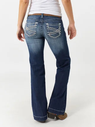 Ariat Ladies Entwined Mid-Rise Trouser - Marine - 10025302
