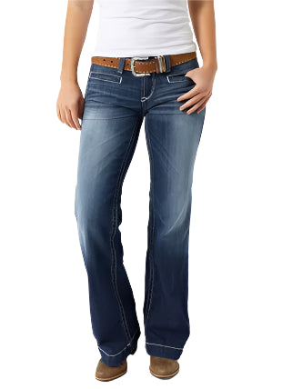 Ariat Ladies Entwined Mid-Rise Trouser - Marine - 10025302