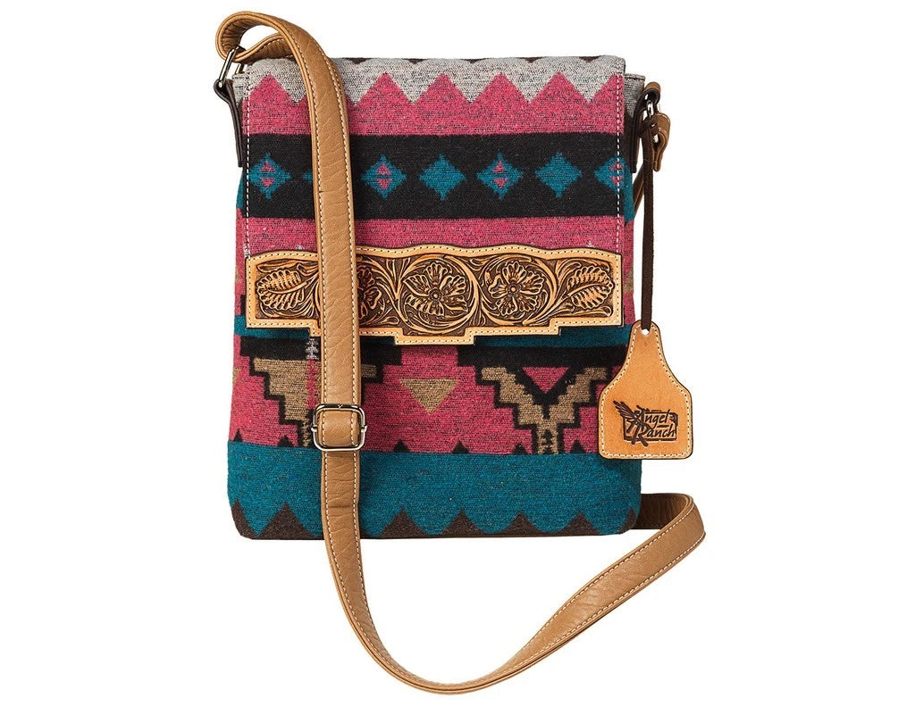 Angel Ranch Western Handbag Women Crossbody Southwest Multi - D330010797