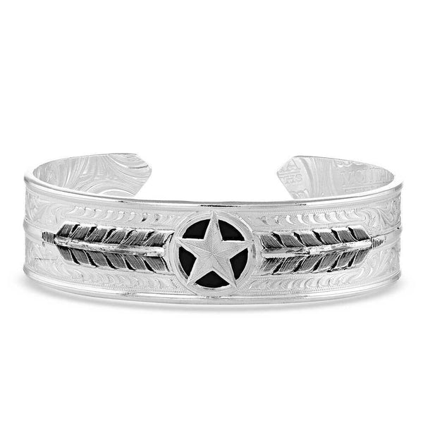 Montana Silversmiths High Star Cuff Silver Bracelet BC4877