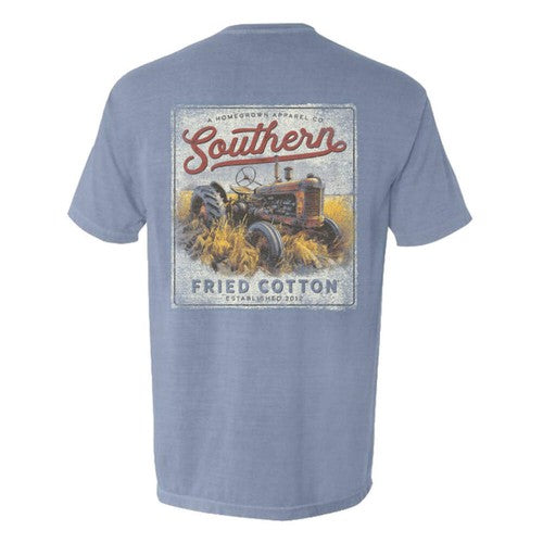 Southern Fried Cotton Ice Blue Out in the Field TShirt-SFM12309