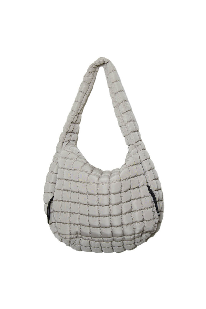 Katydid Black Oversized Quilted Tote Bag Sand-KDC-TB-25_SND