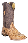 Cowtown Mens Leather Tooled Boots Q6152