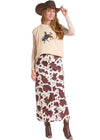 Rock & Roll Ladies Embroidered Turtleneck Top- BW38T09351