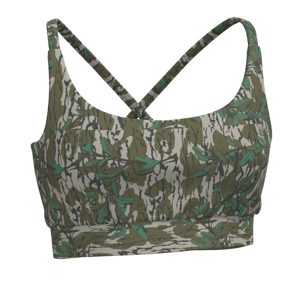 Local Girl Outfitters Ladies Sports Bra - Green Leaf- L5140002-GNL