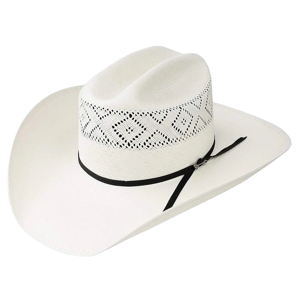 Stetson 10X Natural Saddleman Precreased Straw Hat SSSDMN-30428171