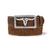 Tony Lama Mens Stockyard Brown Belt-C42859