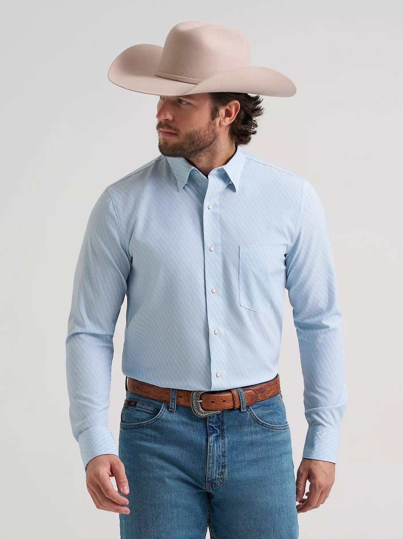 Wrangler Men's Cody Johnson Performance Button Down Shirt -112381621