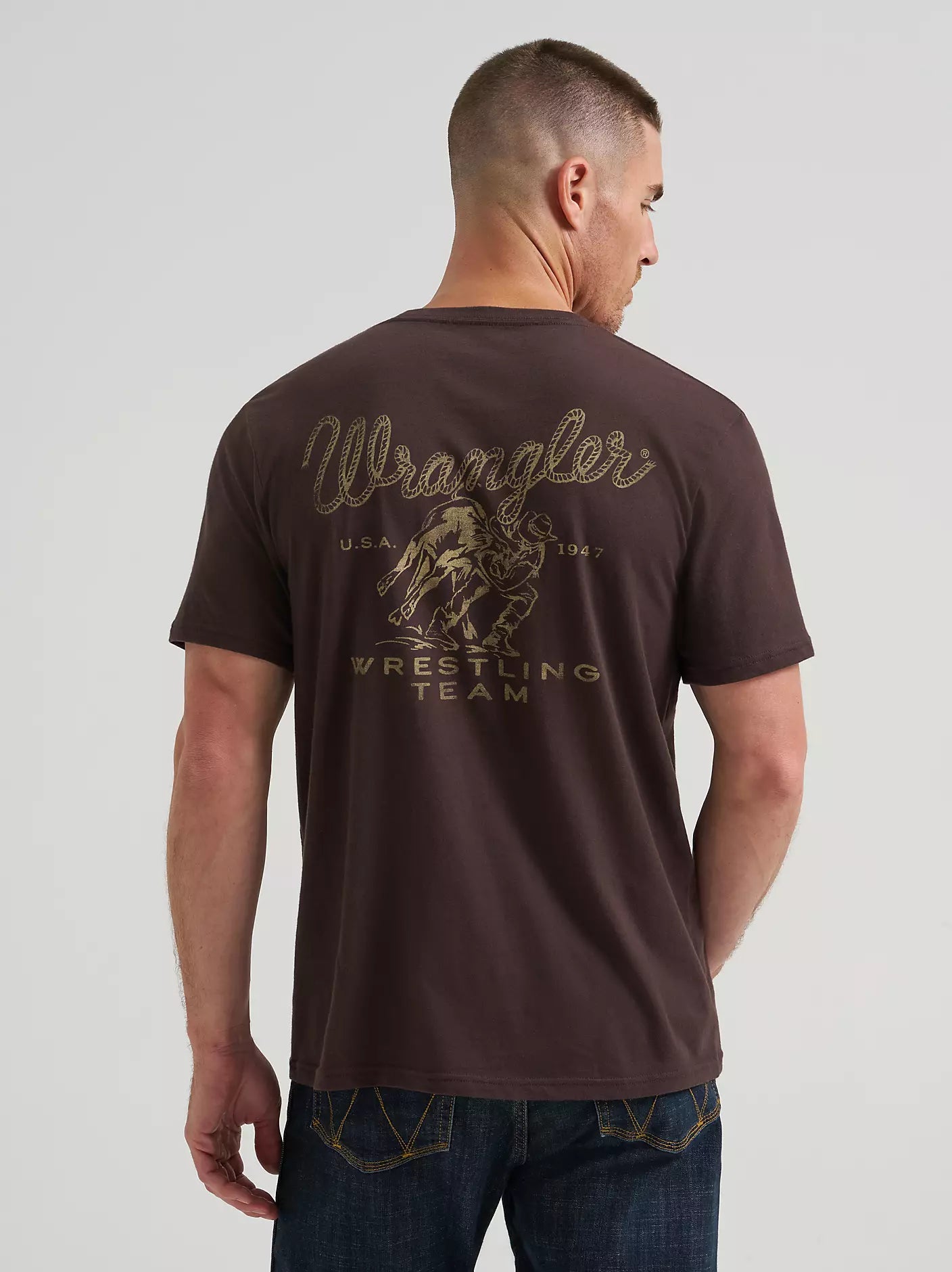 Wrangler Men's Rodeo Wrestling Team Graphic T-Shirt - 112380267