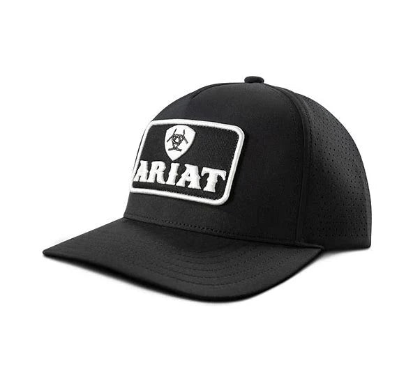 Ariat Men's Cap Baseball Hat Embroidery Patch Logo Black - A300092601