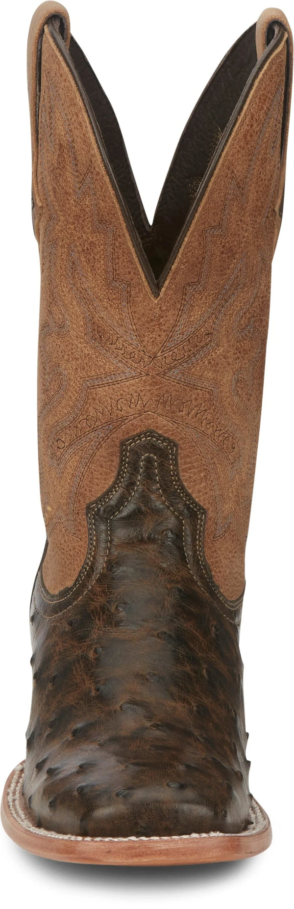 Tony Lama Ladies Tori Umber Full Quill Ostrich Exotic Western Boots TL5405