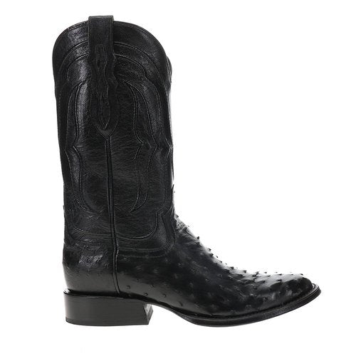 Tony Lama Zony Black Full Quill Ostrich Cowboy Boot - DR5357