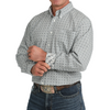 Cinch Men's Printed Cream Button Down Shirt MTW1106155