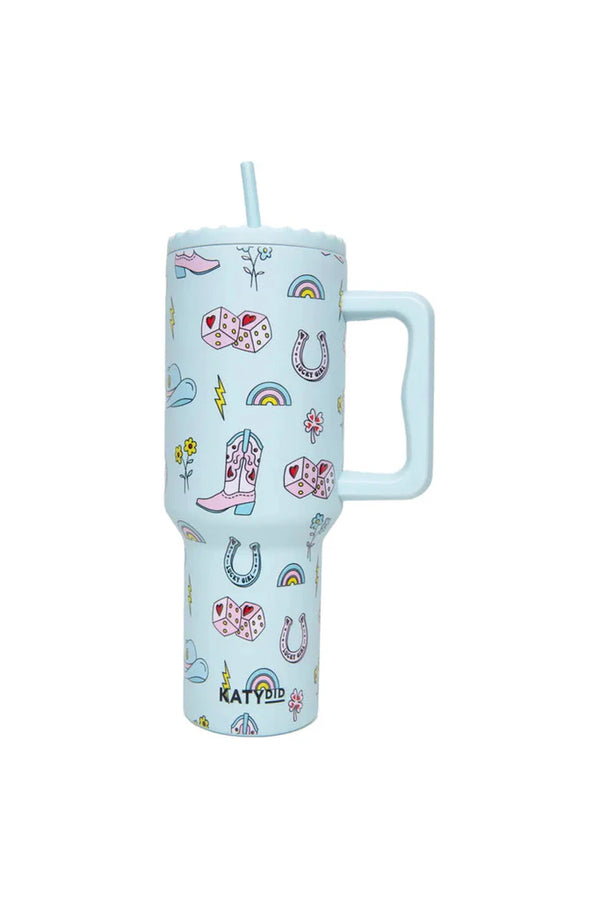 Katy Did Lucky Girl Western 38 Oz Tumbler