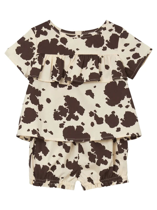 Wrangler Infant Set Brown Cow Print 112344405