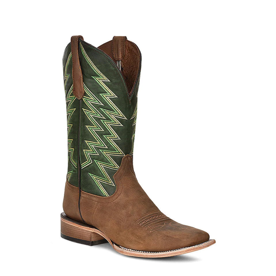 Corral Men's Cinnamon/Green Embroidery Western Boots L5978