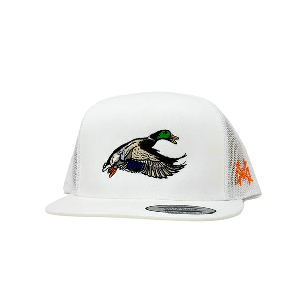 Mad Hatter Co. Mallard Trucker Hat - White - MHCMALLARD